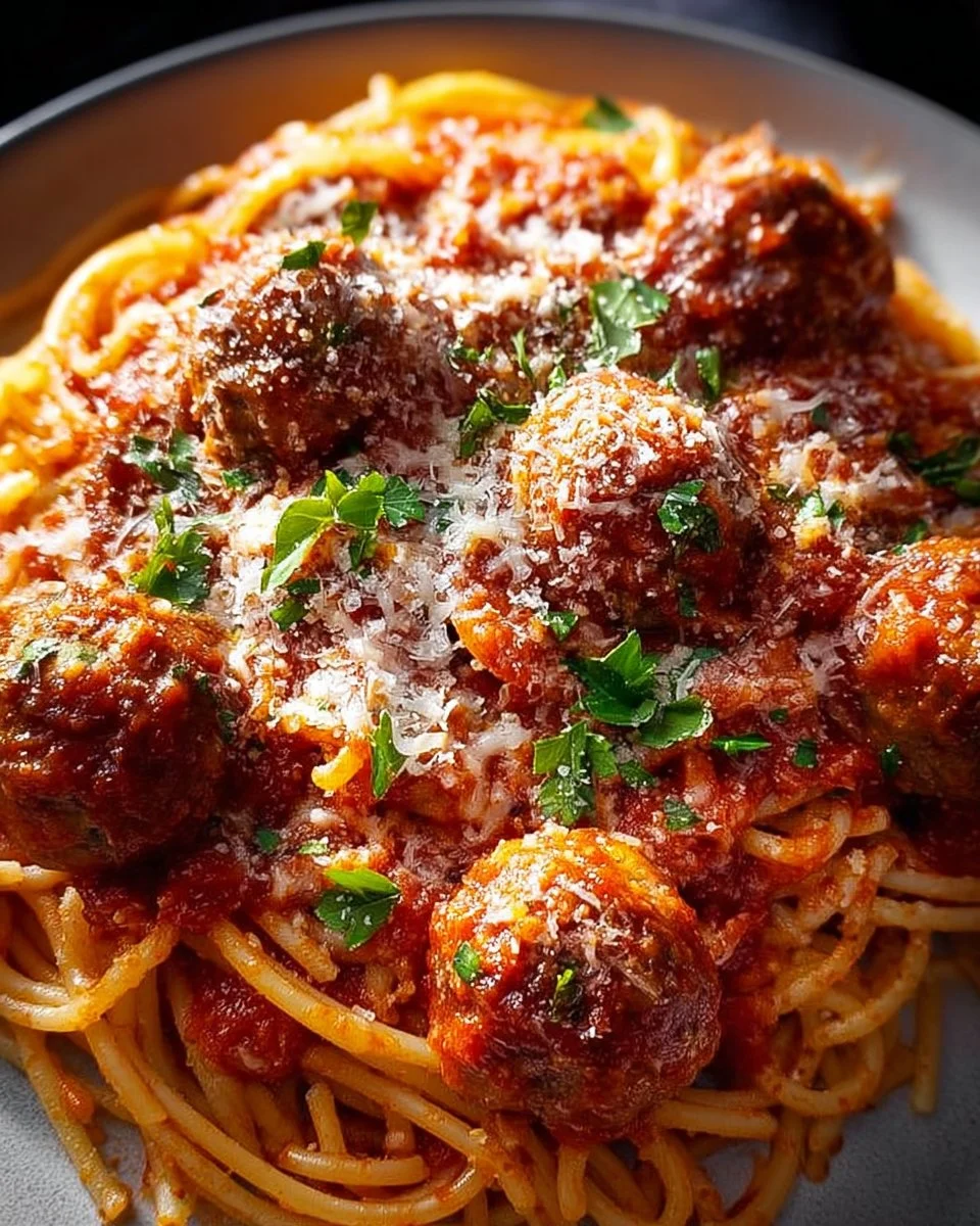 Baked Spaghetti and Meatballs 2 Baked Spaghetti and Meatballs