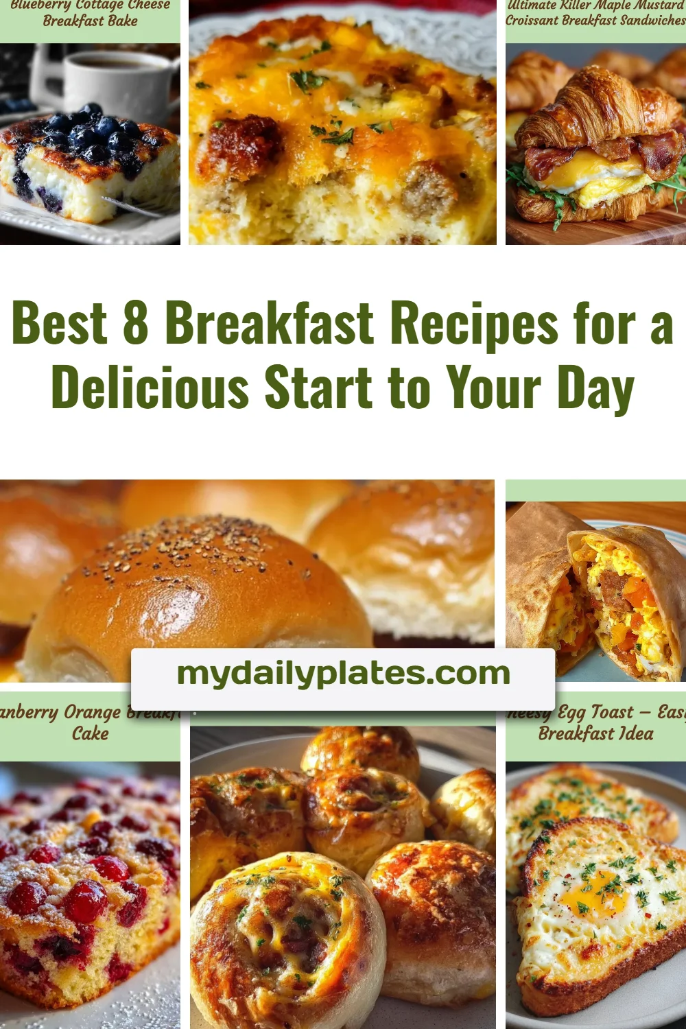 Best 8 Breakfast Recipes for a Delicious Start to Your Day 1 Delicious breakfast recipes for a great start to your day