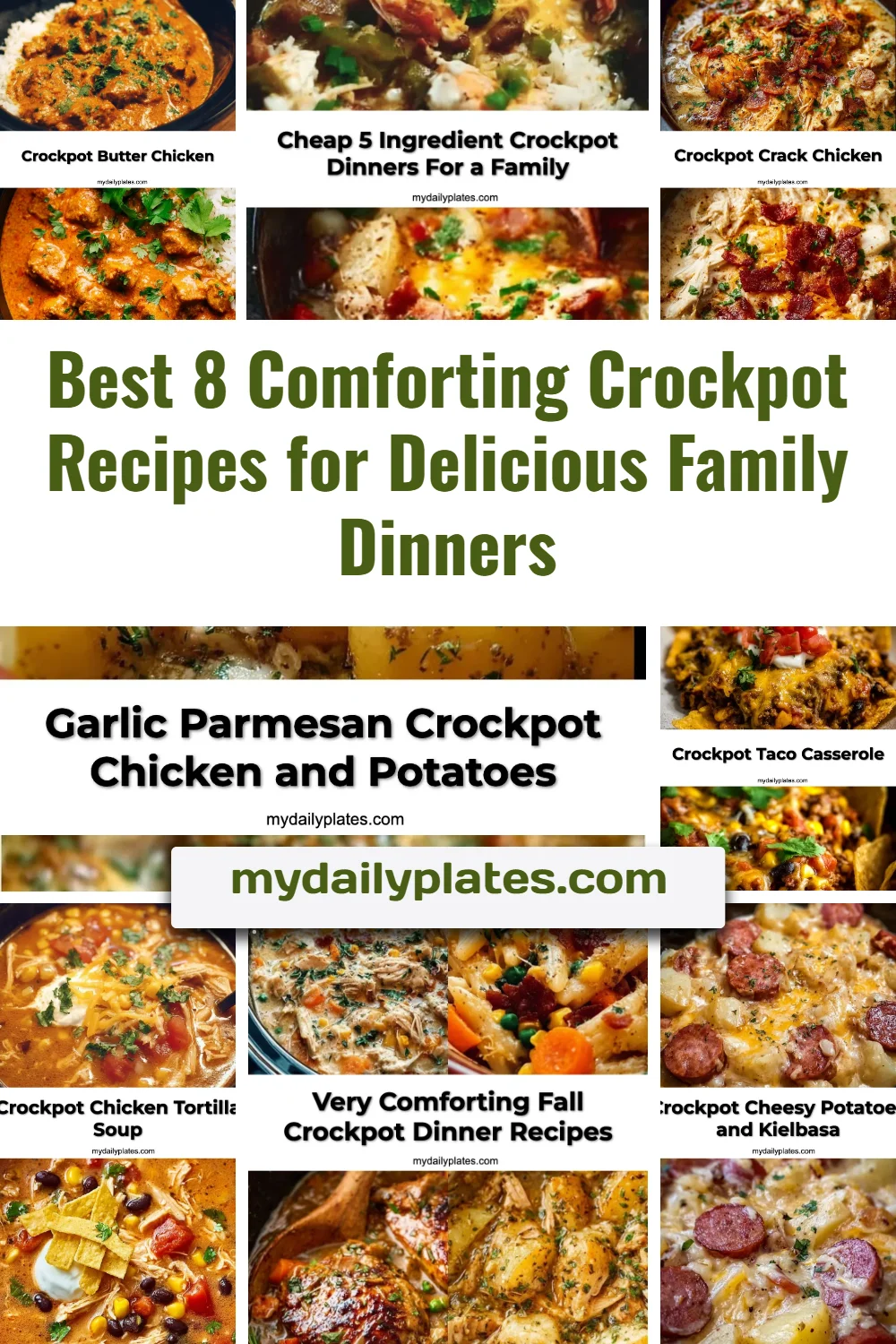 Best 8 comforting Crockpot recipes for delicious family dinners