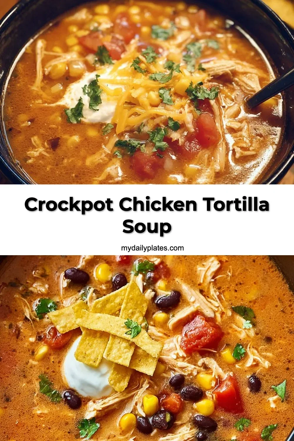 Crockpot Chicken Tortilla Soup
