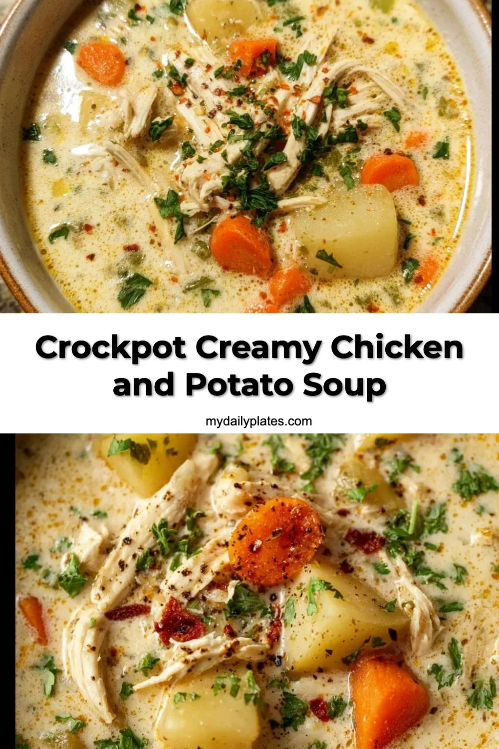 Crockpot Creamy Chicken and Potato Soup