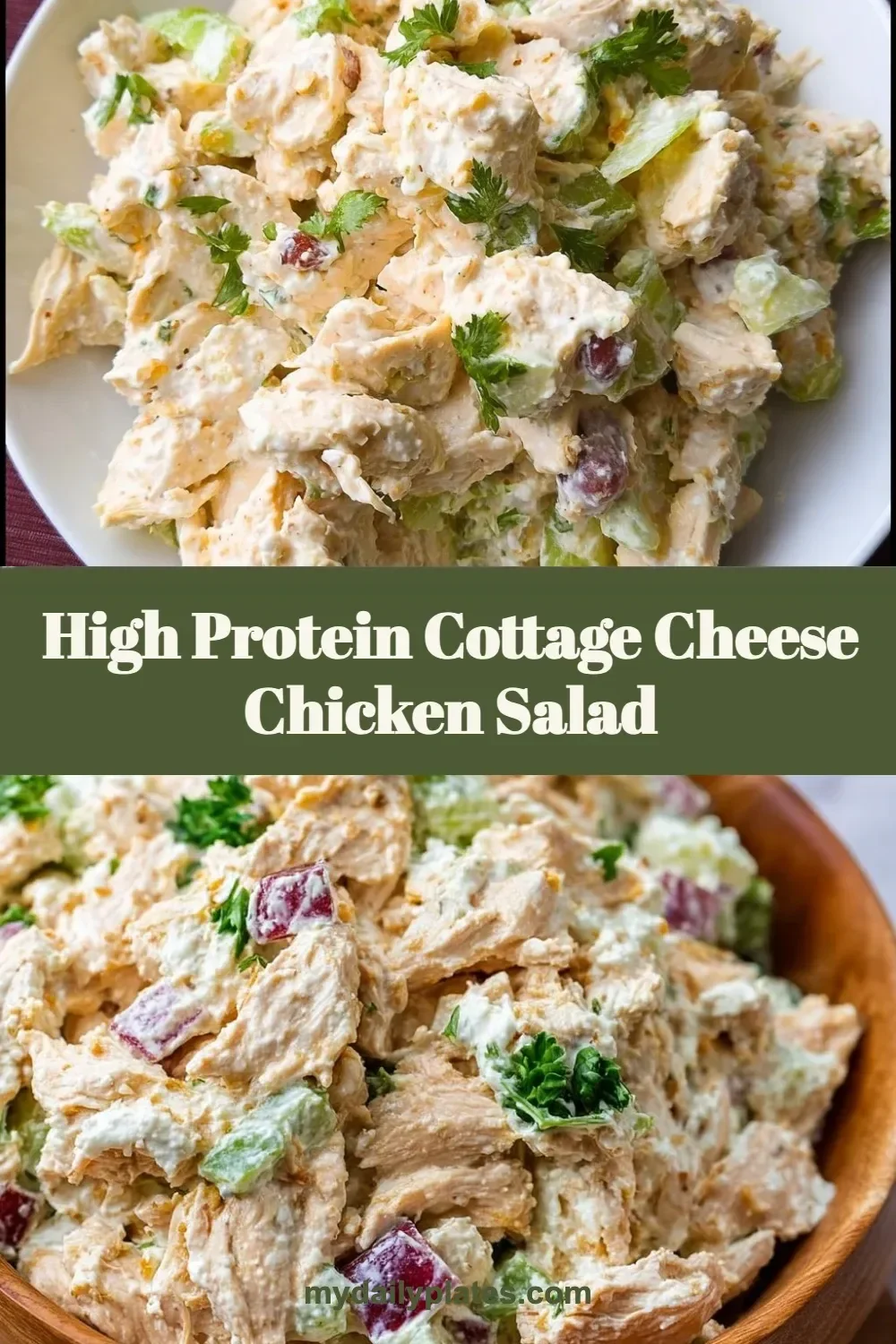 High Protein Cottage Cheese Chicken Salad