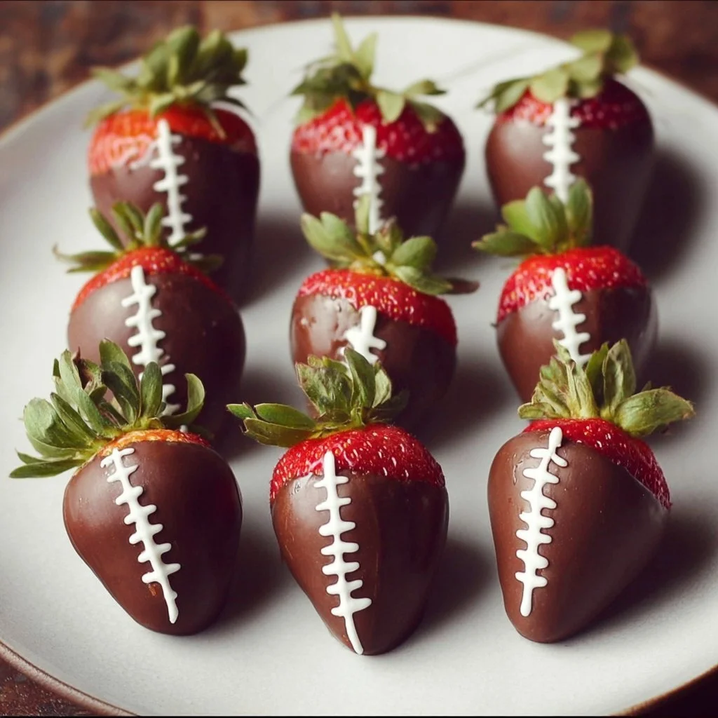 Delicious chocolate-dipped strawberries on a plate, perfect for desserts.