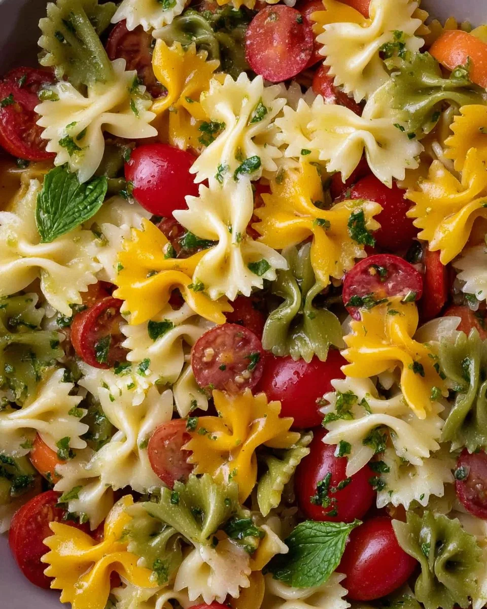 Colorful Bow Tie Pasta Salad 2 Colorful Bow Tie Pasta Salad