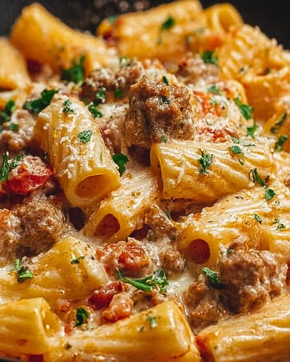 Creamy Italian Sausage Rigatoni 2 Creamy Italian Sausage Rigatoni