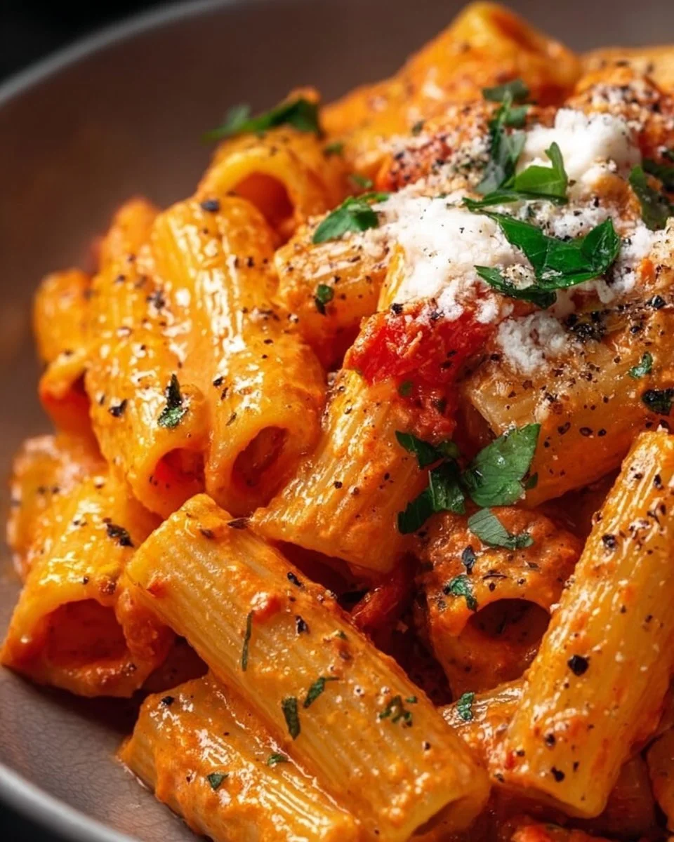 Creamy Tomato Garlic Rigatoni Pasta 2 Creamy Tomato Garlic Rigatoni Pasta