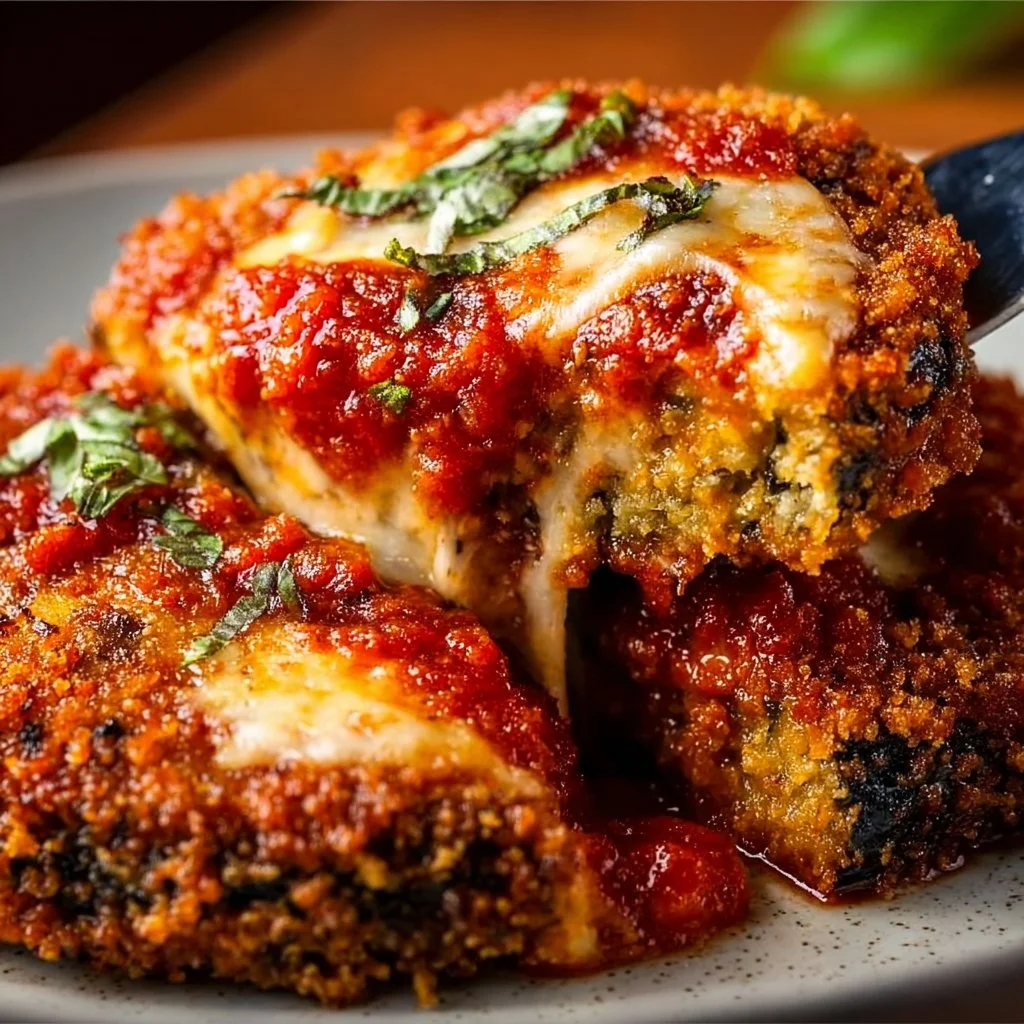 Crispy Baked Eggplant Parmesan