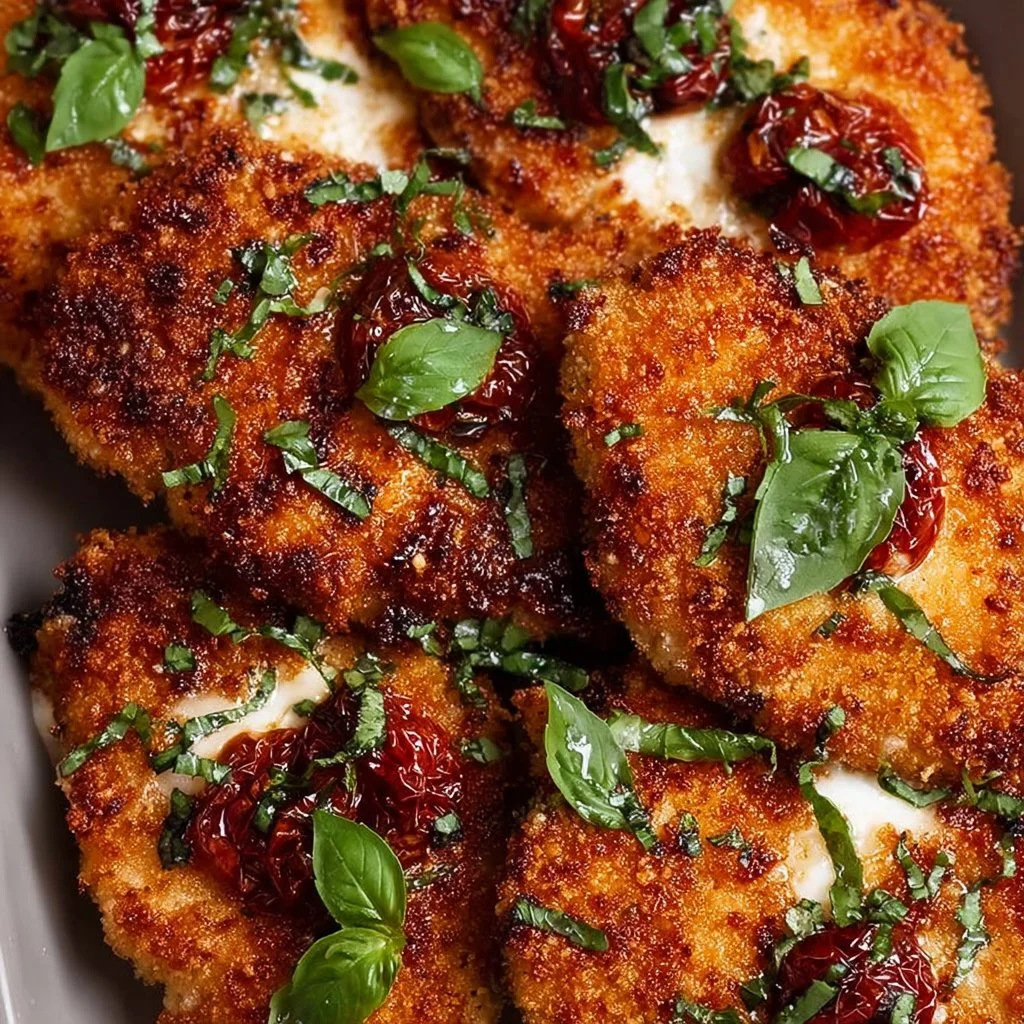 Crispy Parmesan-Basil Chicken Cutlets