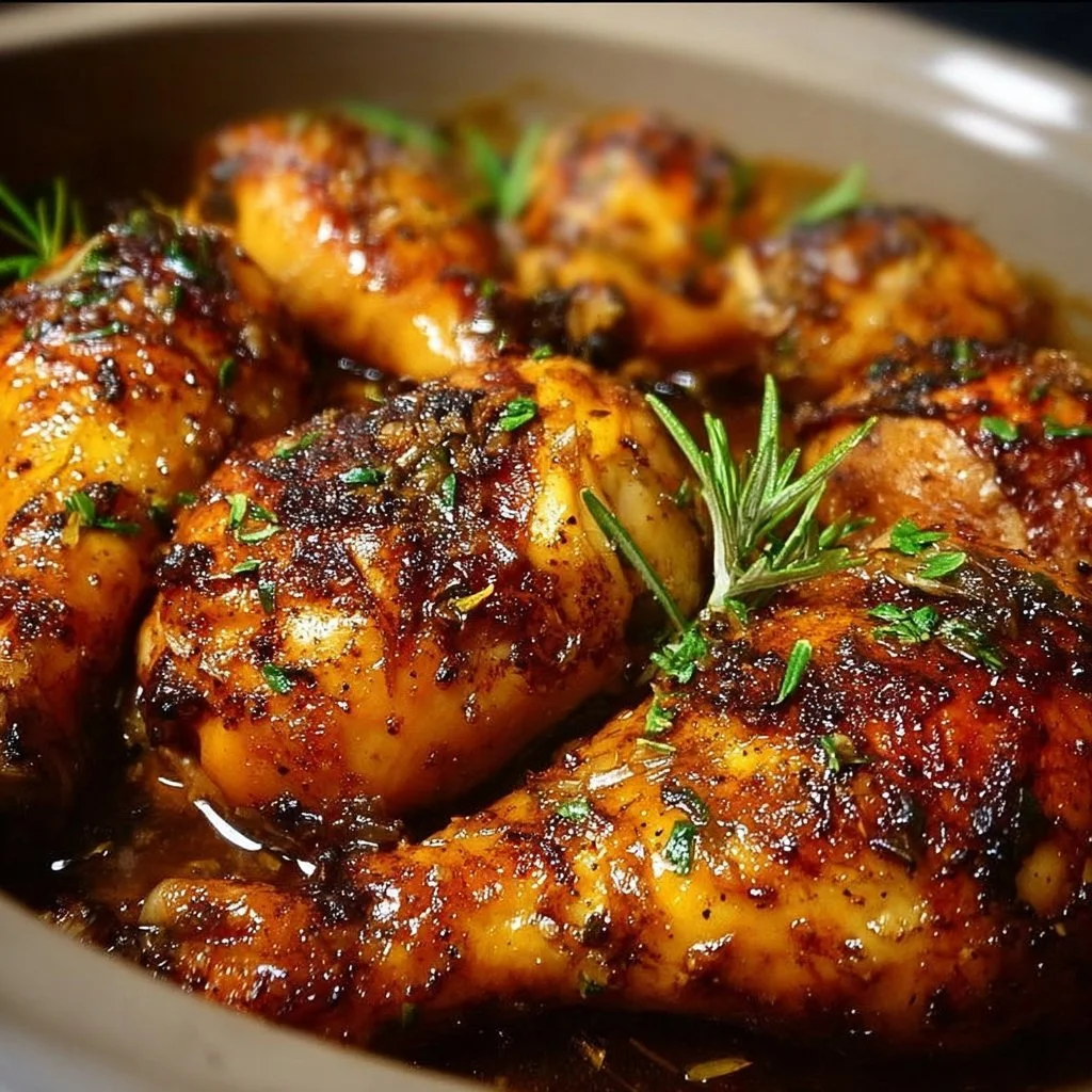 Delicious Crock Pot chicken legs cooked to perfection with spices and herbs.