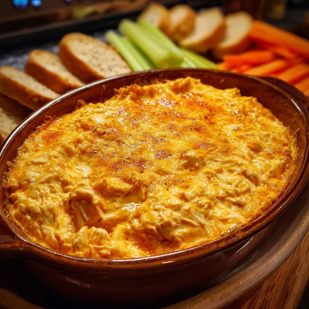 Crockpot Buffalo Chicken Dip 3 Creamy Crockpot Buffalo Chicken Dip served with tortilla chips