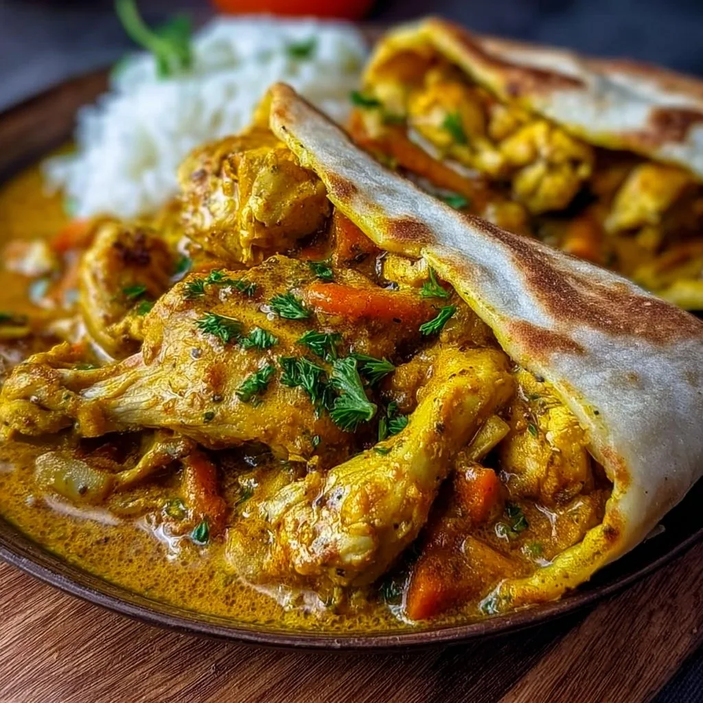 Curry Chicken Roti