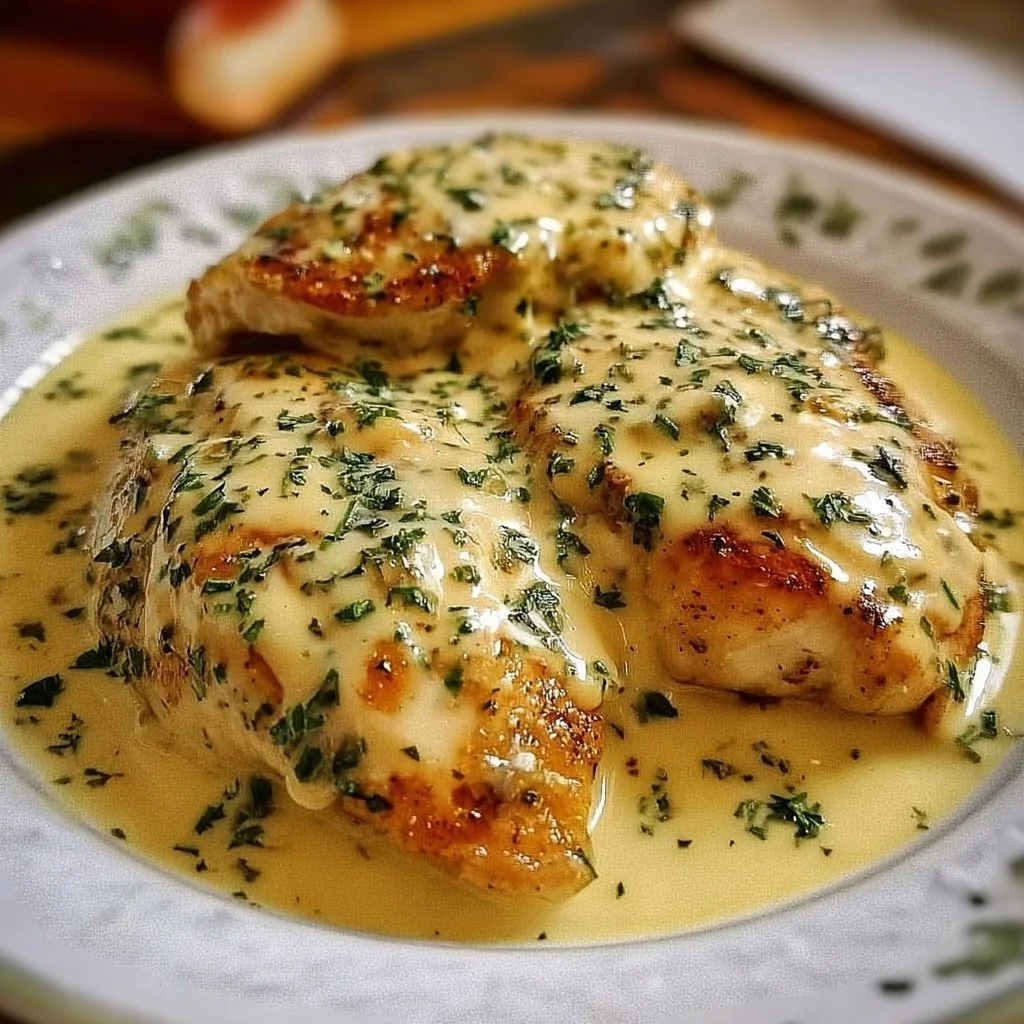 Slow cooker creamy ranch chicken served on a plate