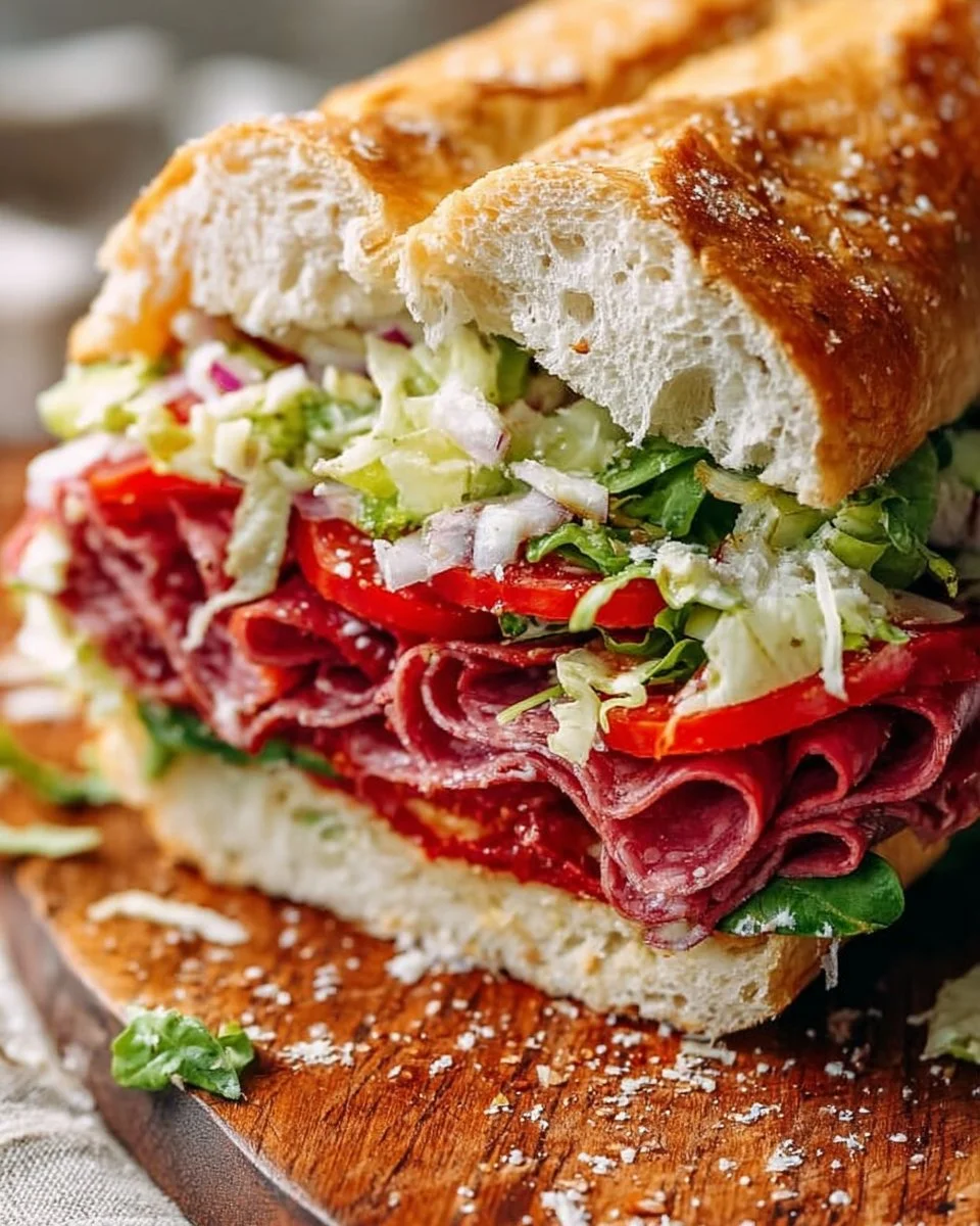 Italian Grinder Salad Sandwich