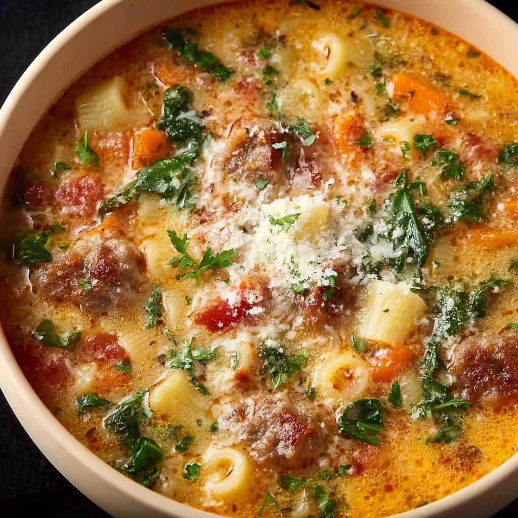 Italian Sausage Pasta Soup