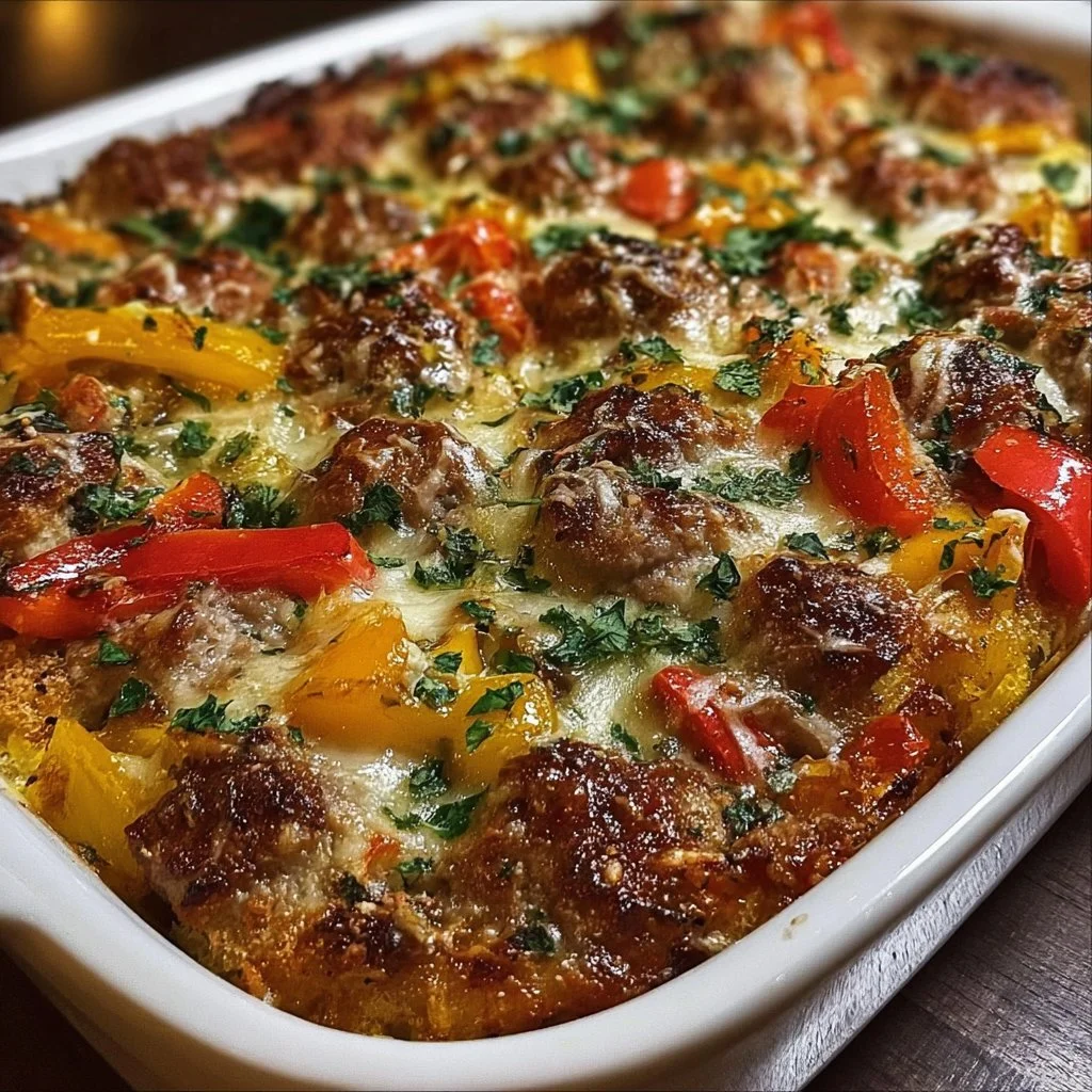 Italian Sausage & Pepper Casserole