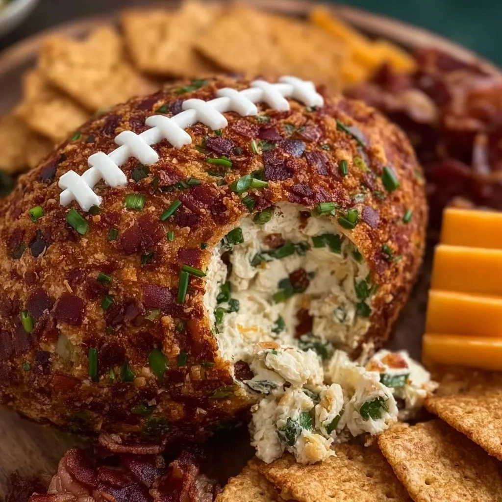Jalapeño Popper Football Cheese Ball