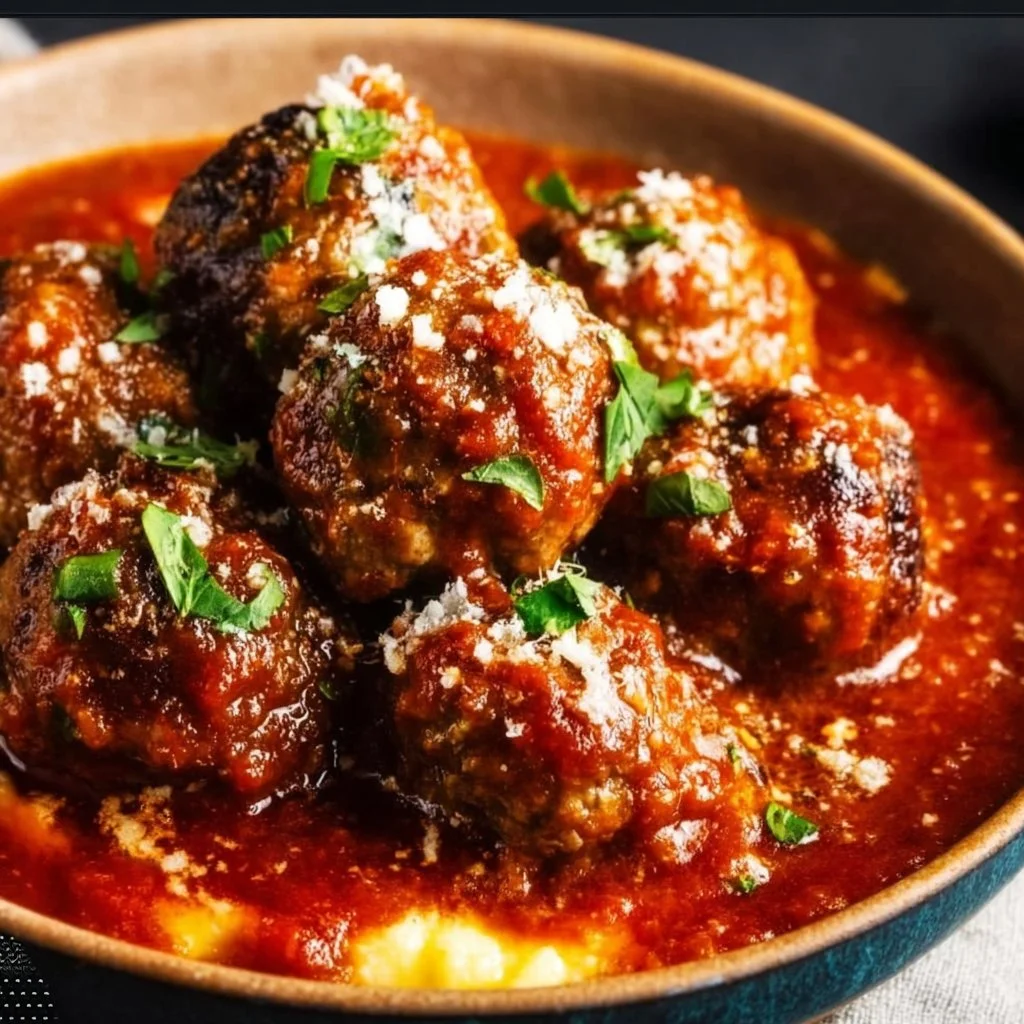 Keto Italian Meatballs with Marinara Sauce