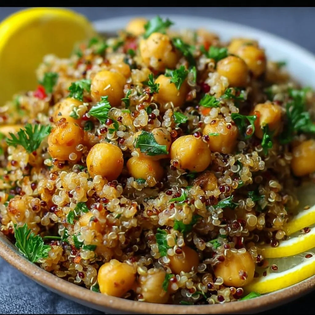 Lemon Herb Quinoa with Chickpeas