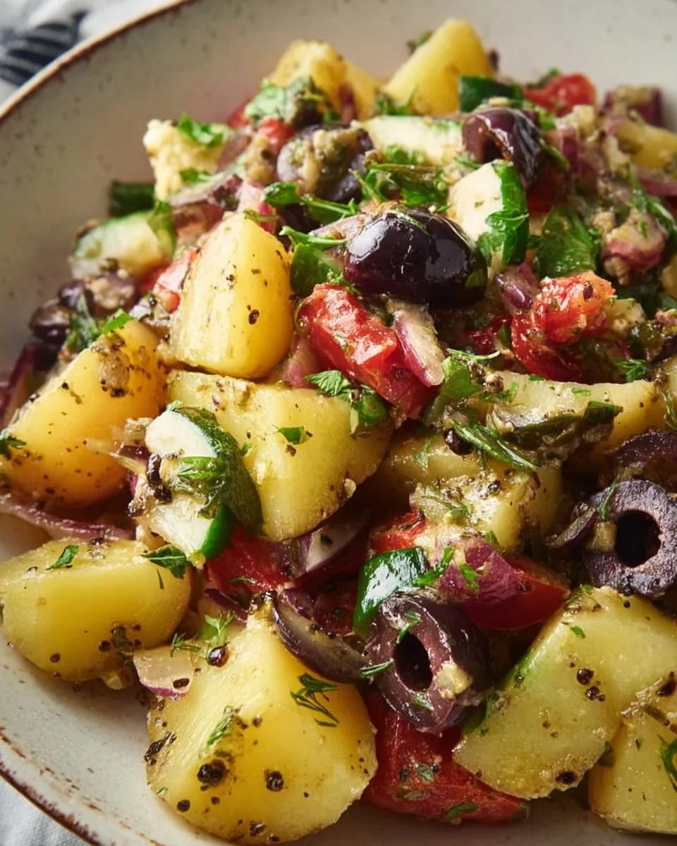 Mediterranean Inspired Potato Salad 2 Mediterranean Inspired Potato Salad