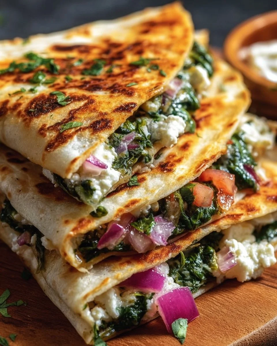 Mediterranean Quesadillas