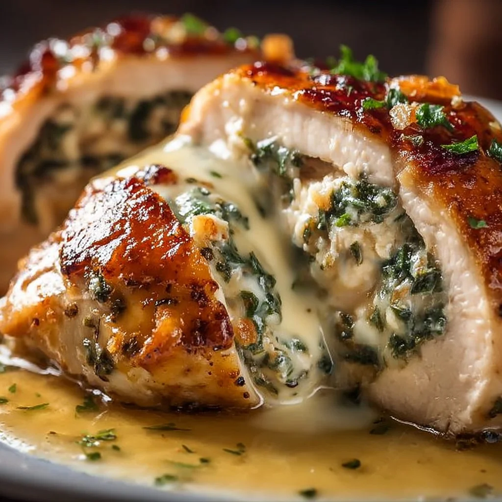 Ruth's Chris Stuffed Chicken Copycat