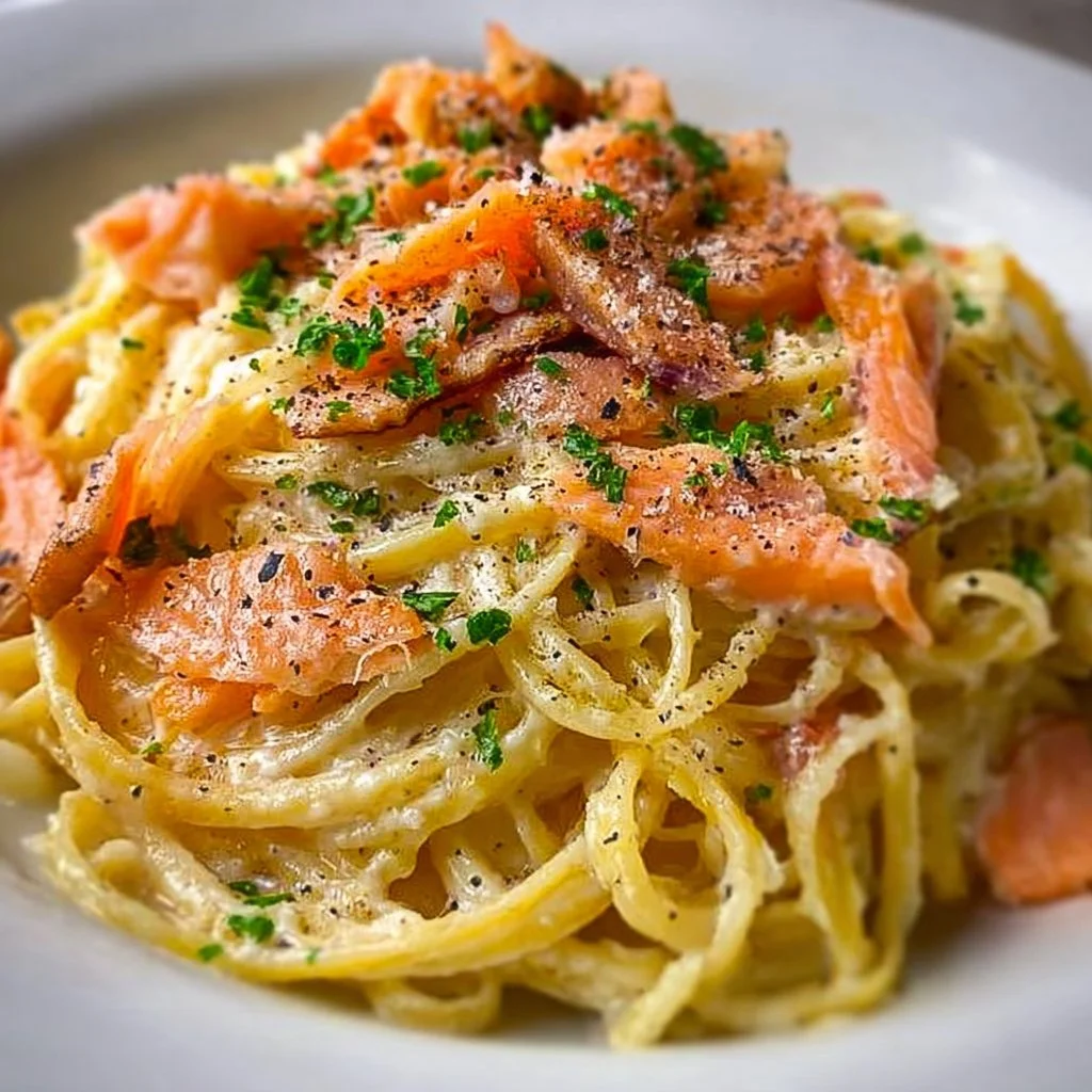 Smoked Salmon Carbonara