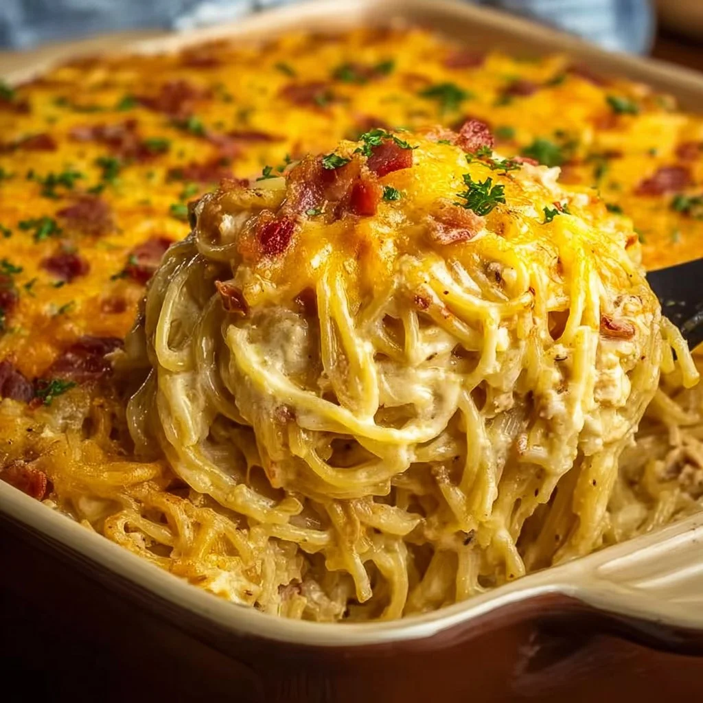 Southern-Style Chicken Spaghetti Casserole