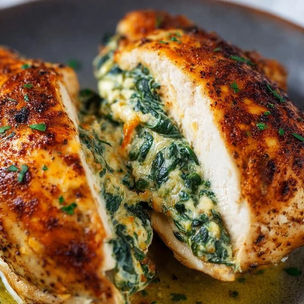 Spinach Stuffed Chicken Breasts