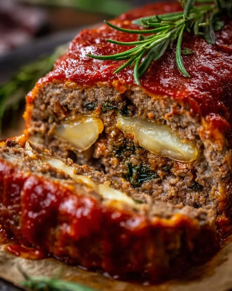 Stuffed Italian Meatloaf 2 Stuffed Italian Meatloaf