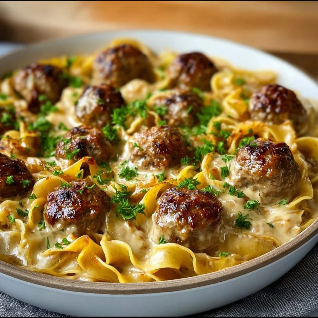 Swedish Meatball Noodle Bake 2 Swedish Meatball Noodle Bake