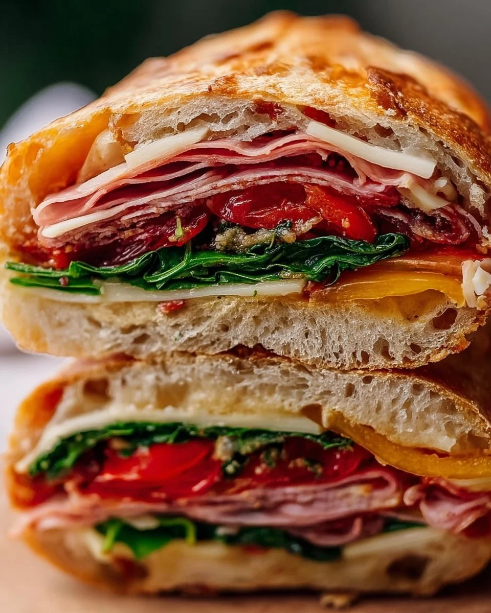 Ultimate Pressed Italian Picnic Sandwich Loaf