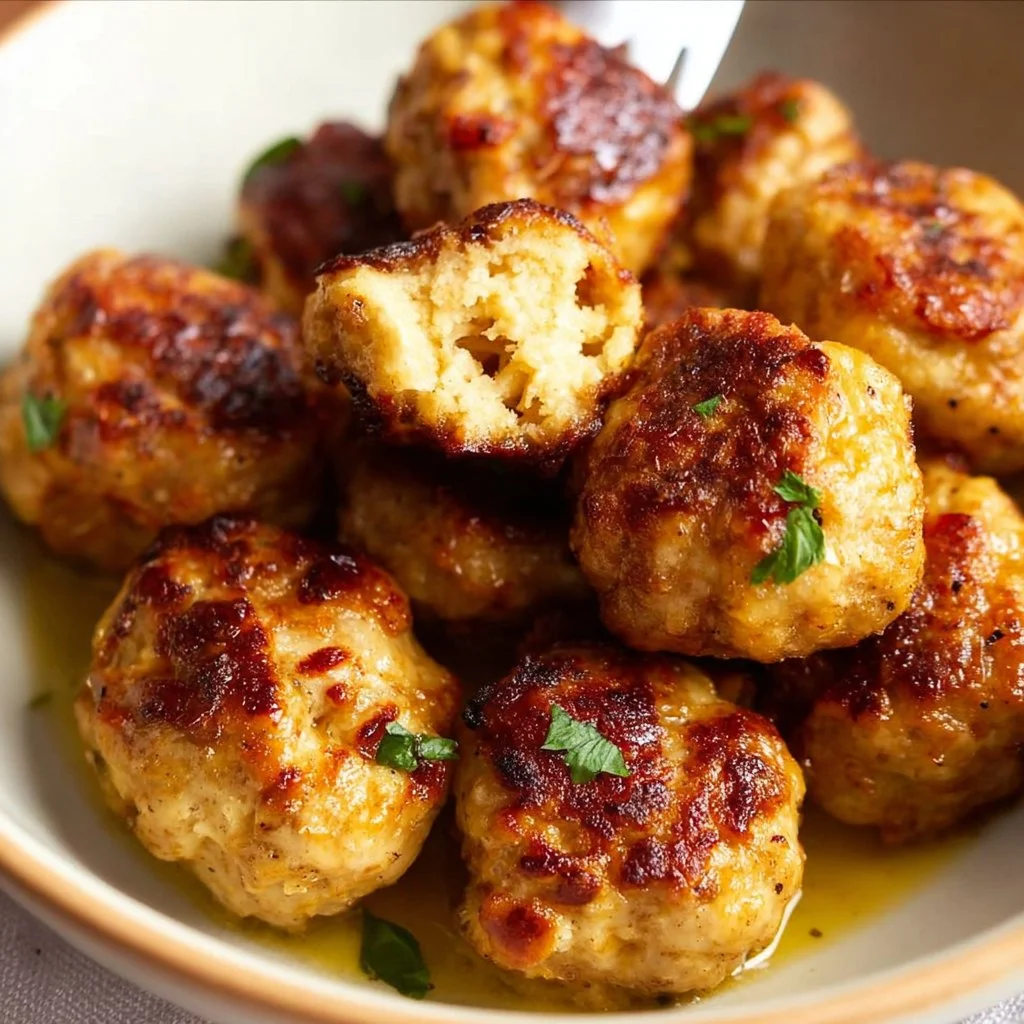 Baked Chicken Meatballs