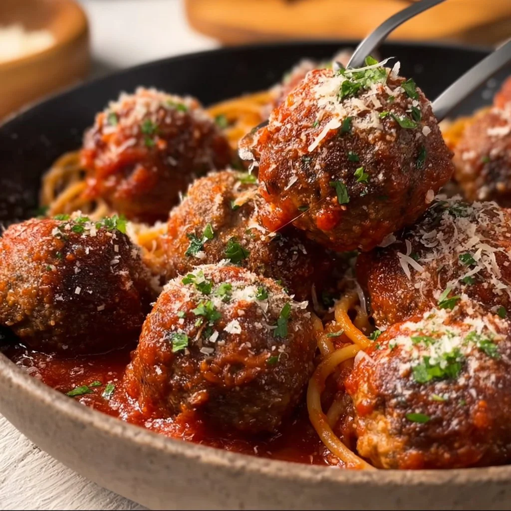 Baked Italian Meatballs