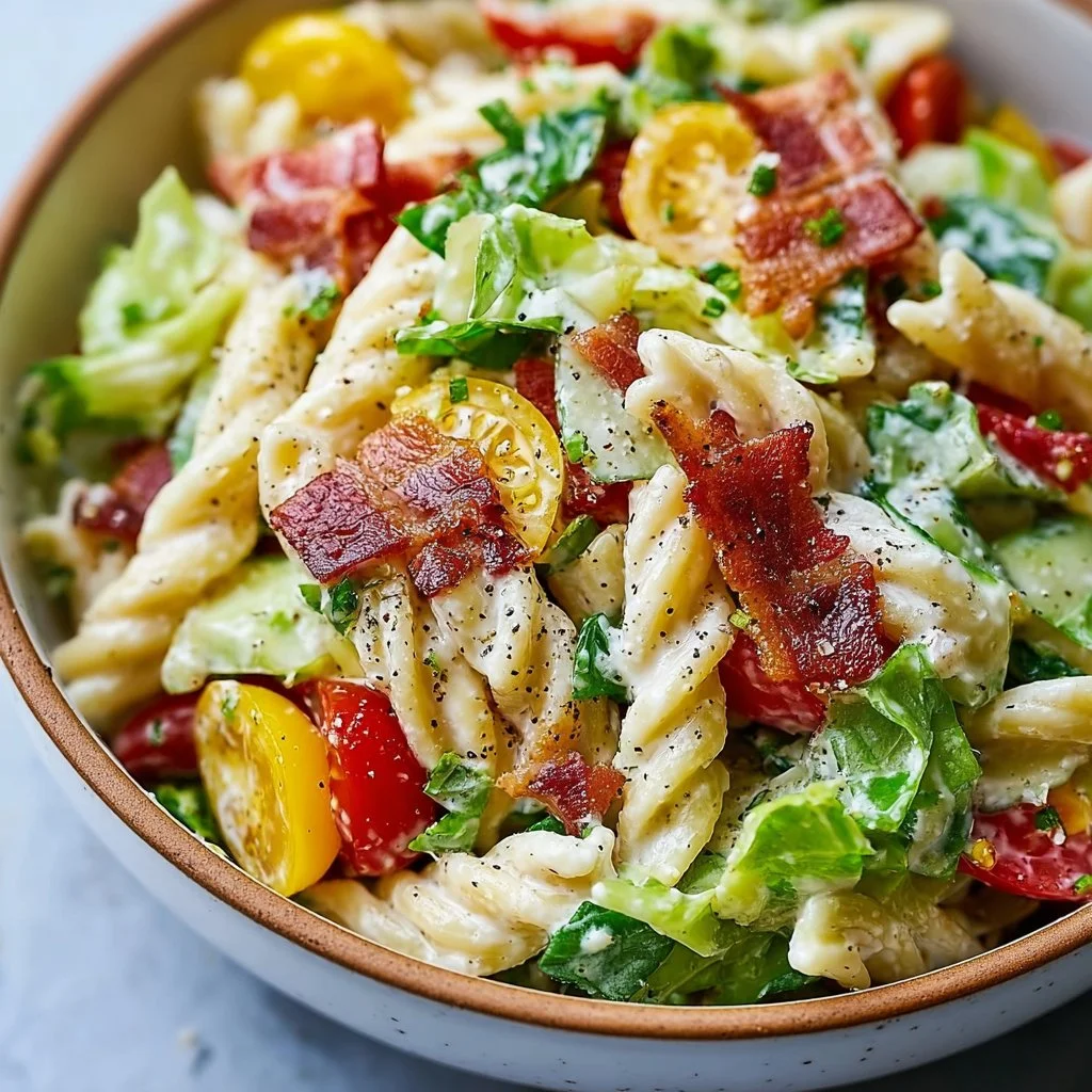 Best Gluten Free Dairy Free BLT Pasta Salad 2 Best Gluten Free Dairy Free BLT Pasta Salad