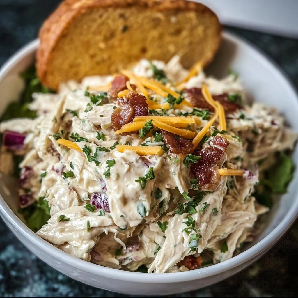 Healthy and delicious Carnivore Chicken Salad with various proteins and fresh ingredients.