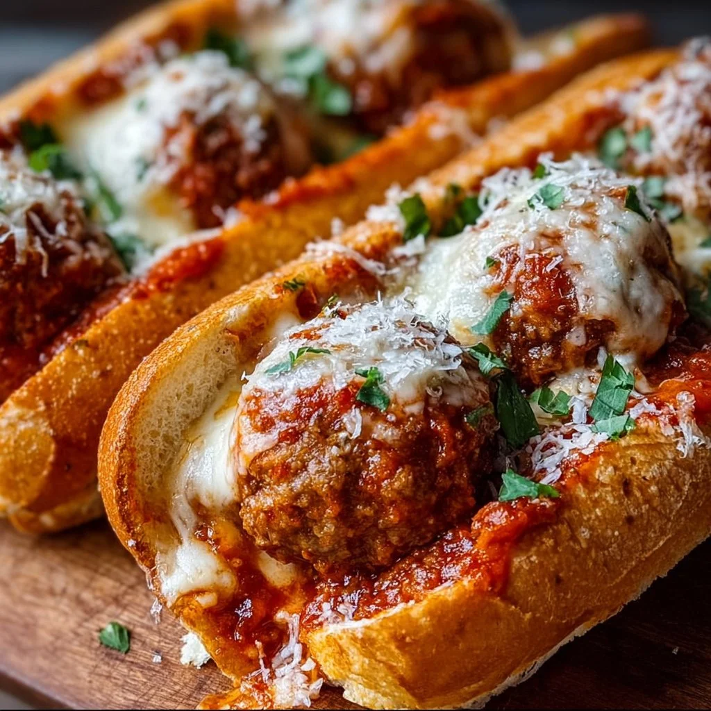 Cheesy Meatball Subs