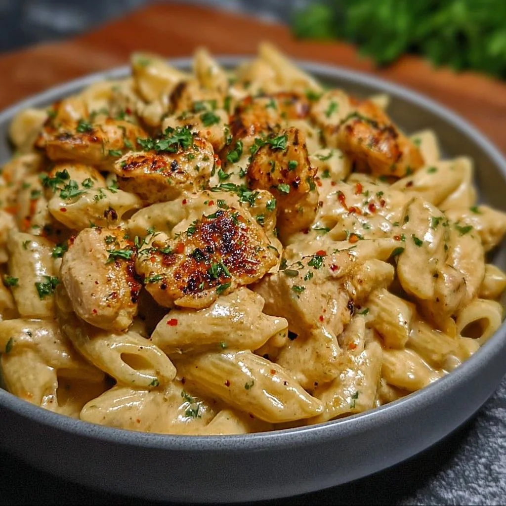 Creamy Cajun Chicken Pasta: A Bold, Flavor-Packed Dinner 3 Creamy Cajun chicken pasta dish with vibrant spices and rich sauce