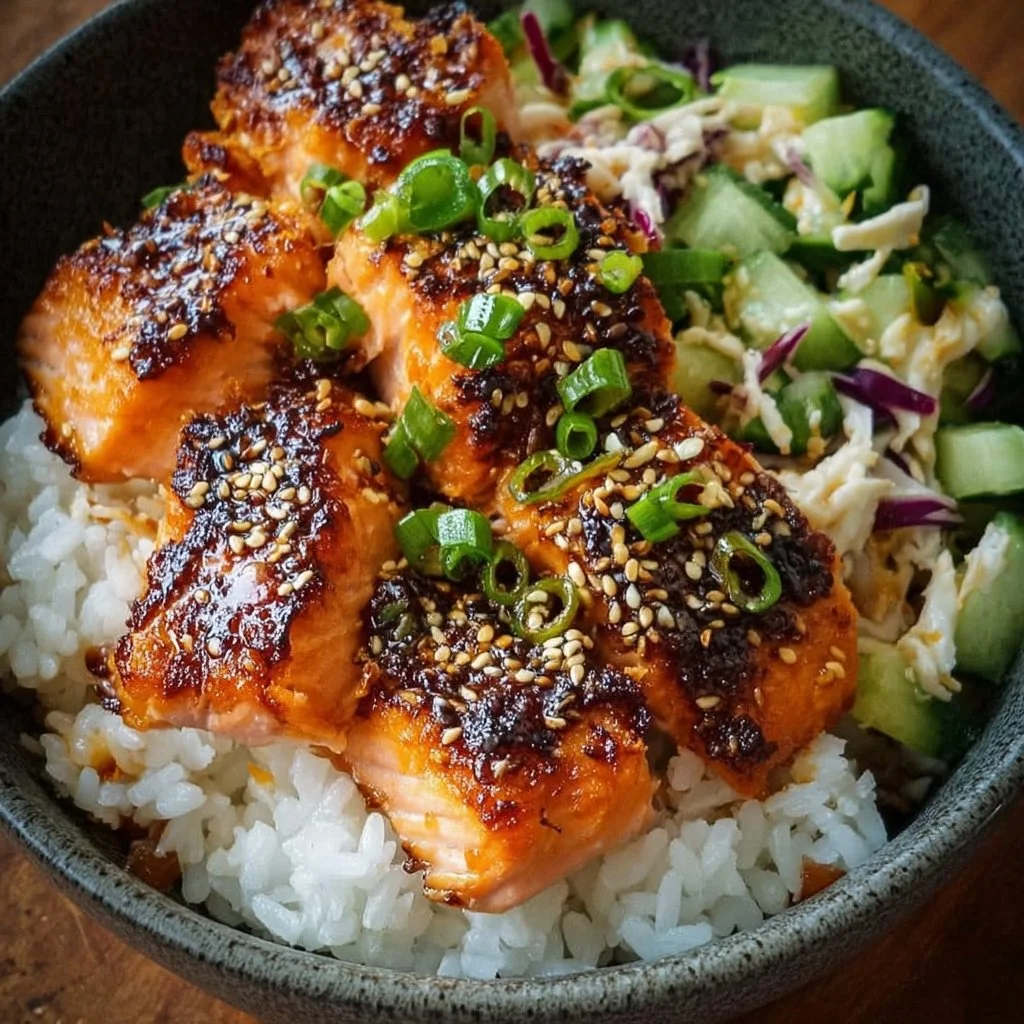 Crispy Salmon and Rice Bowl 2 Crispy Salmon and Rice Bowl