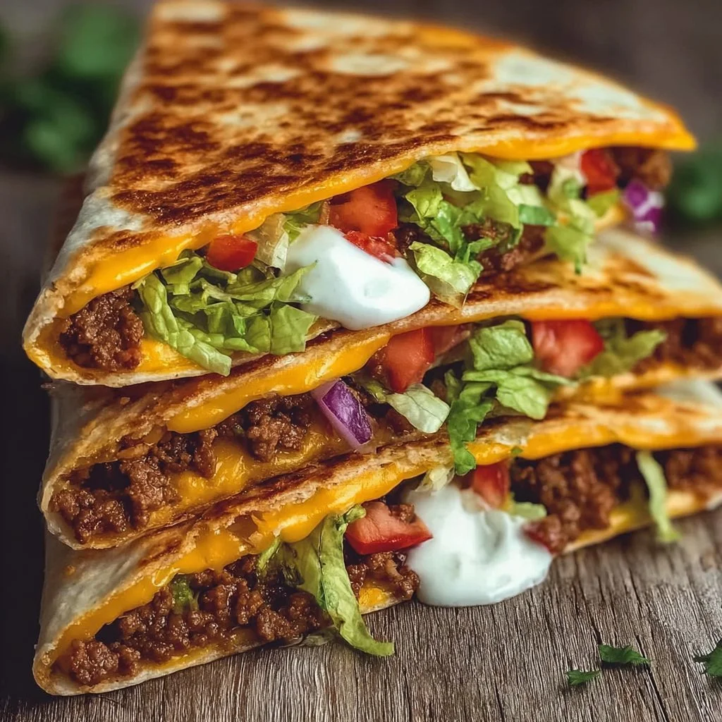Delicious keto crunchwraps made with low-carb ingredients
