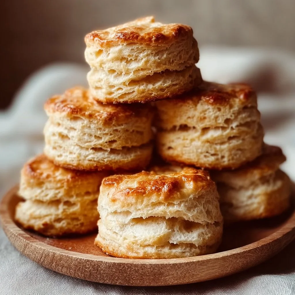 Fluffy gluten-free biscuits made with 5 ingredients on a plate