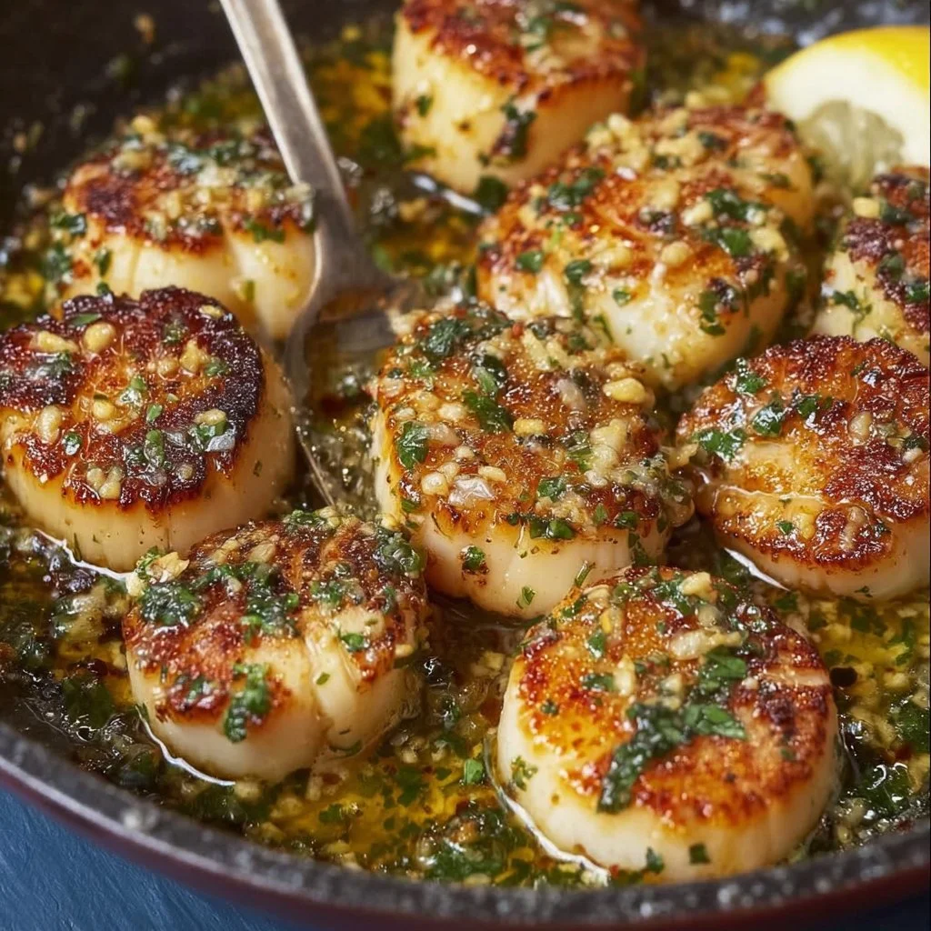 Garlic Butter Scallops Recipe - Restaurant Quality Pan Seared Perfection
