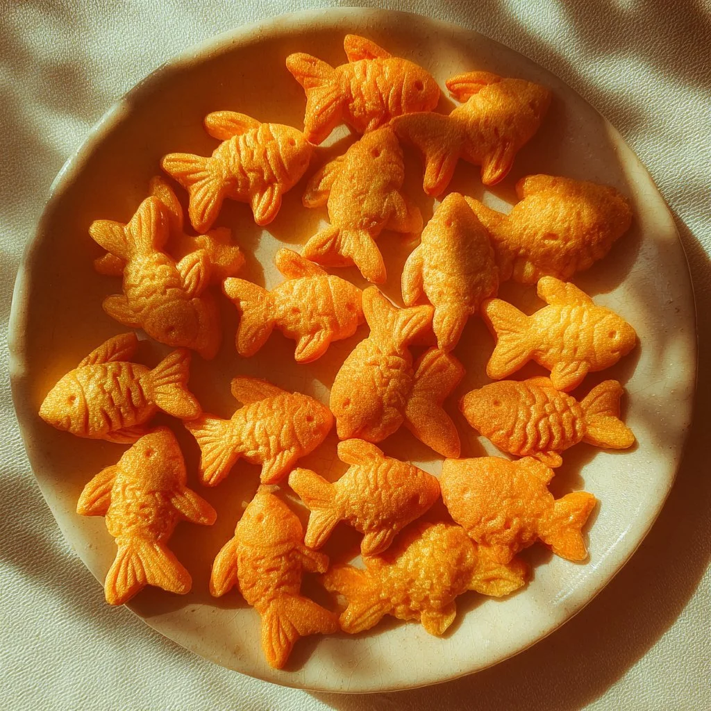 A bowl of Gluten Free Goldfish crackers, perfect for snacks without gluten.