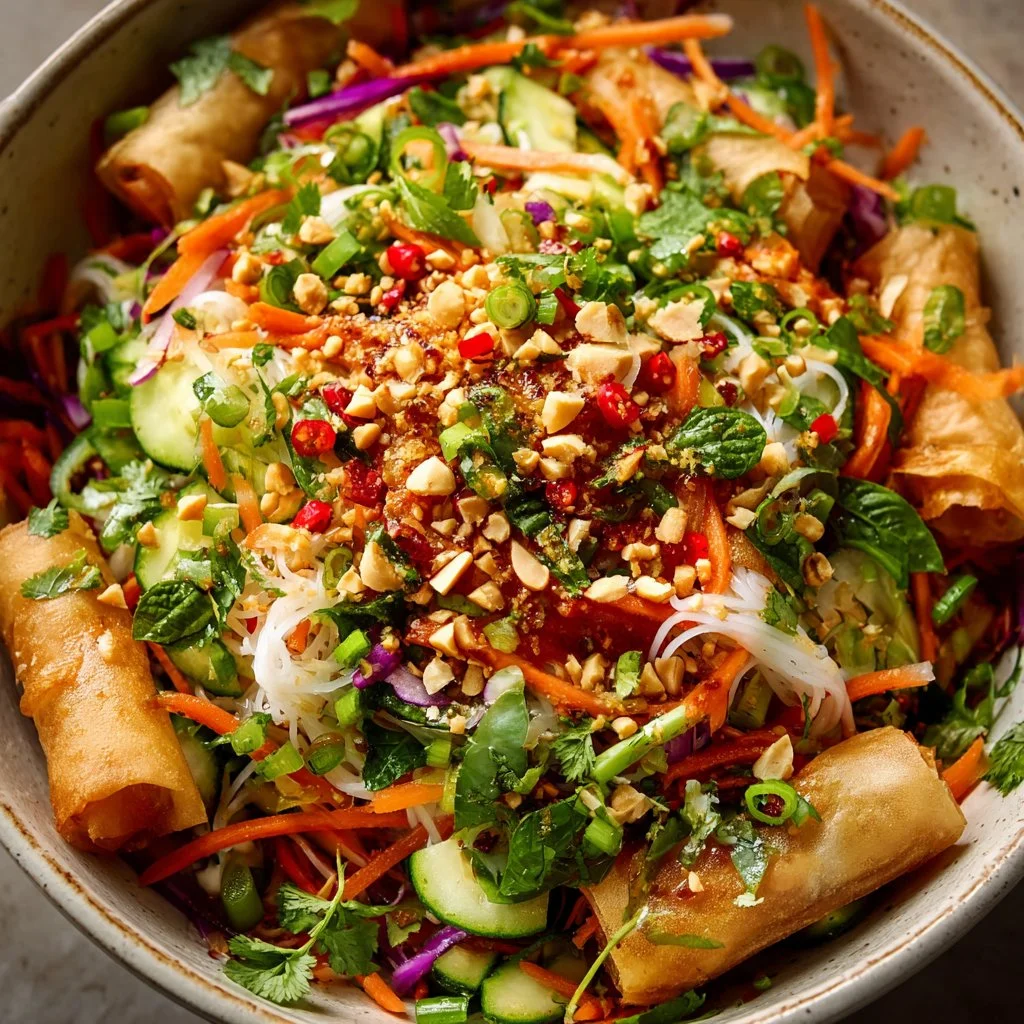 Gluten-Free Spring Roll Salad Bowl