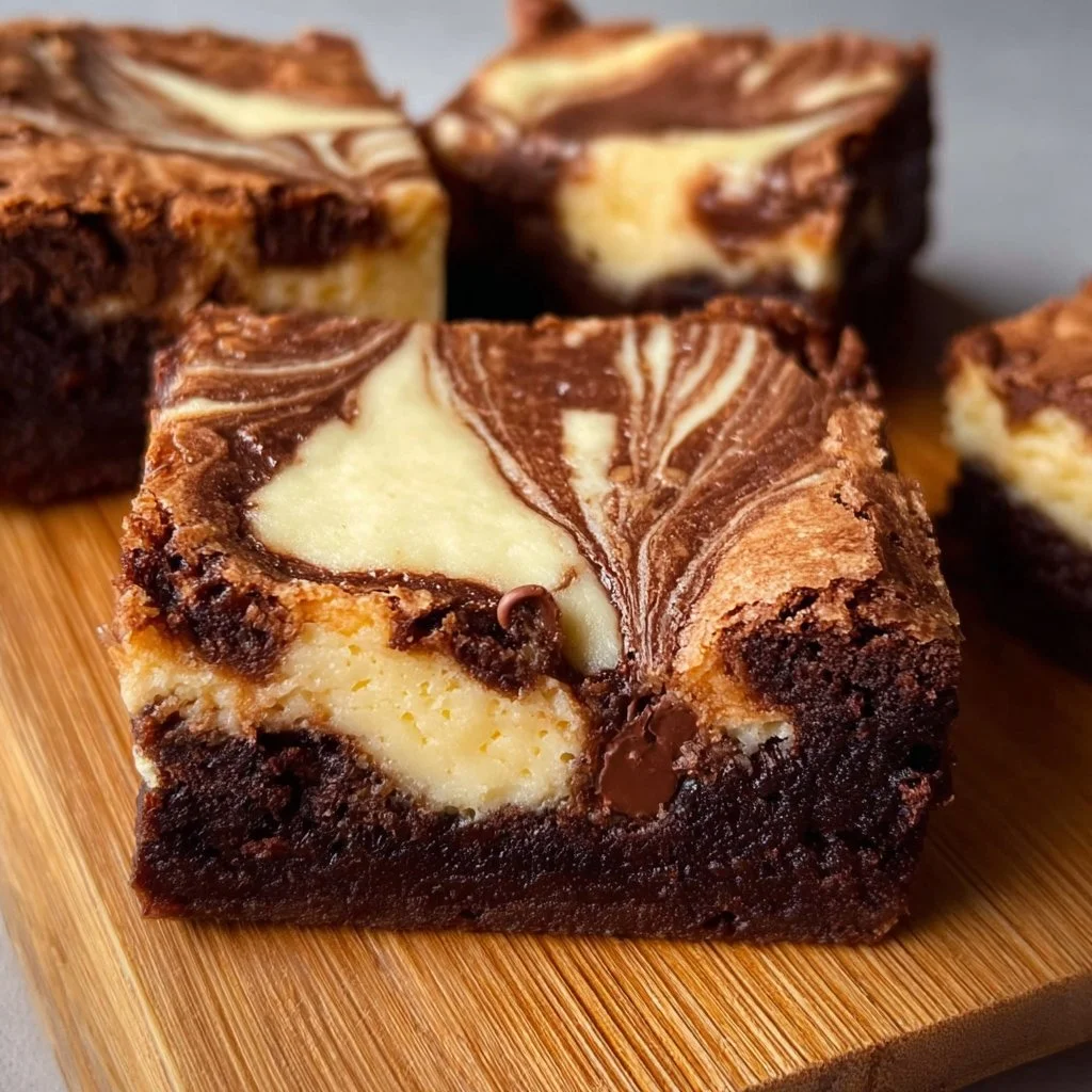 Healthier Cream Cheese Swirl Brownies