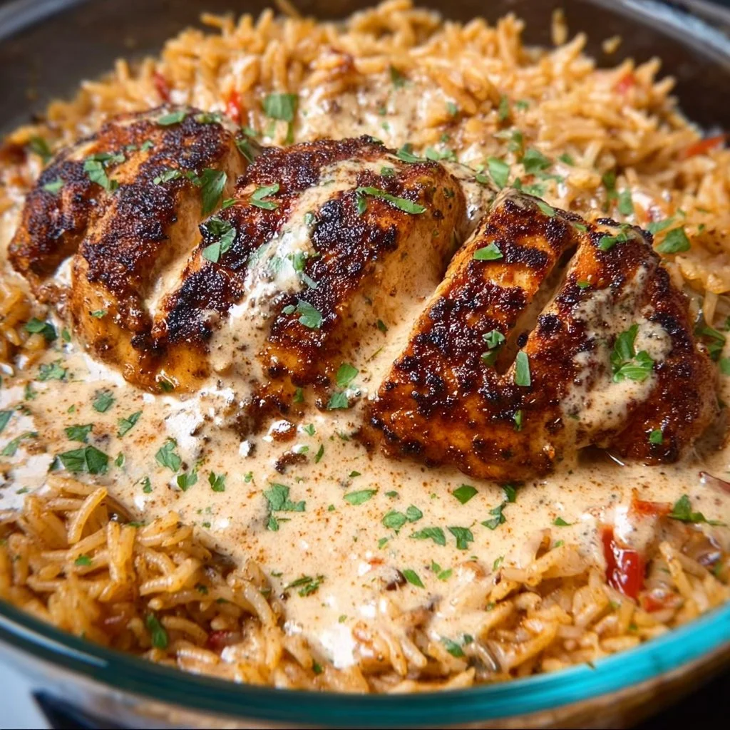 High Protein Creamy Cajun Chicken & Rice 2 High Protein Creamy Cajun Chicken & Rice