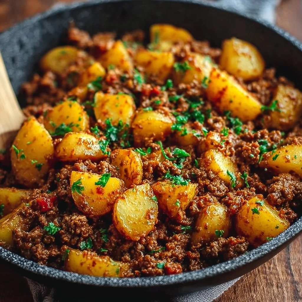 High Protein Ground Beef with Potatoes 2 High Protein Ground Beef with Potatoes