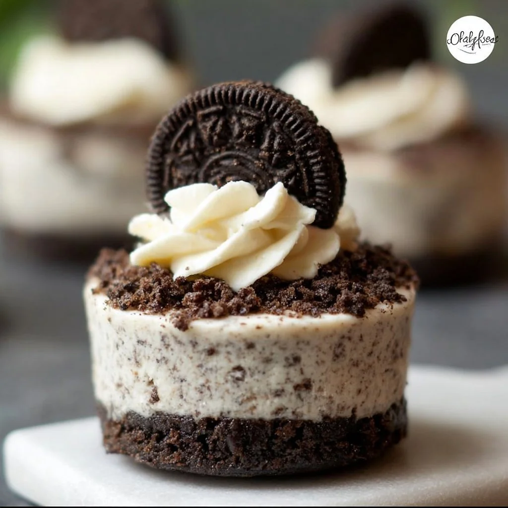 Mini Oreo Cheesecakes (Gluten-free + Dairy-free) 2 Mini Oreo Cheesecakes (Gluten-free + Dairy-free)