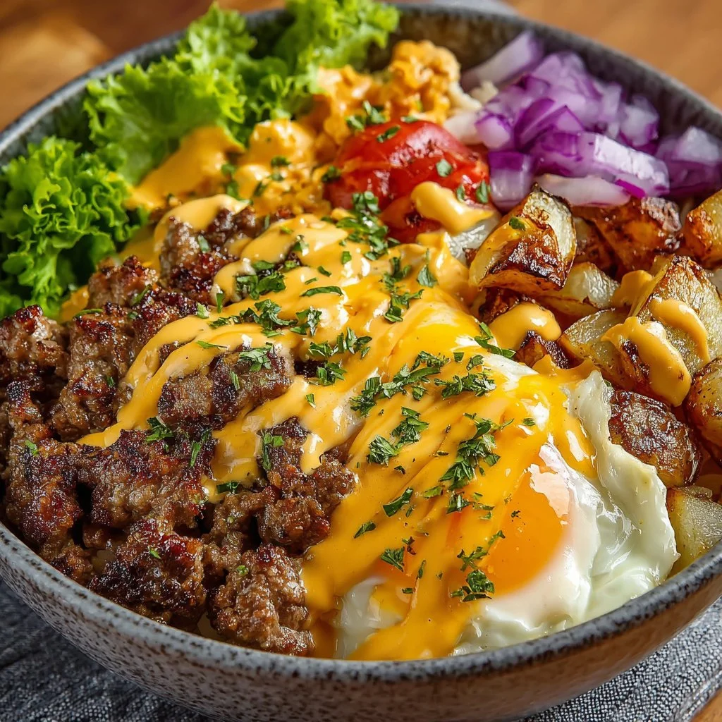 Savory Smash Burger Bowl