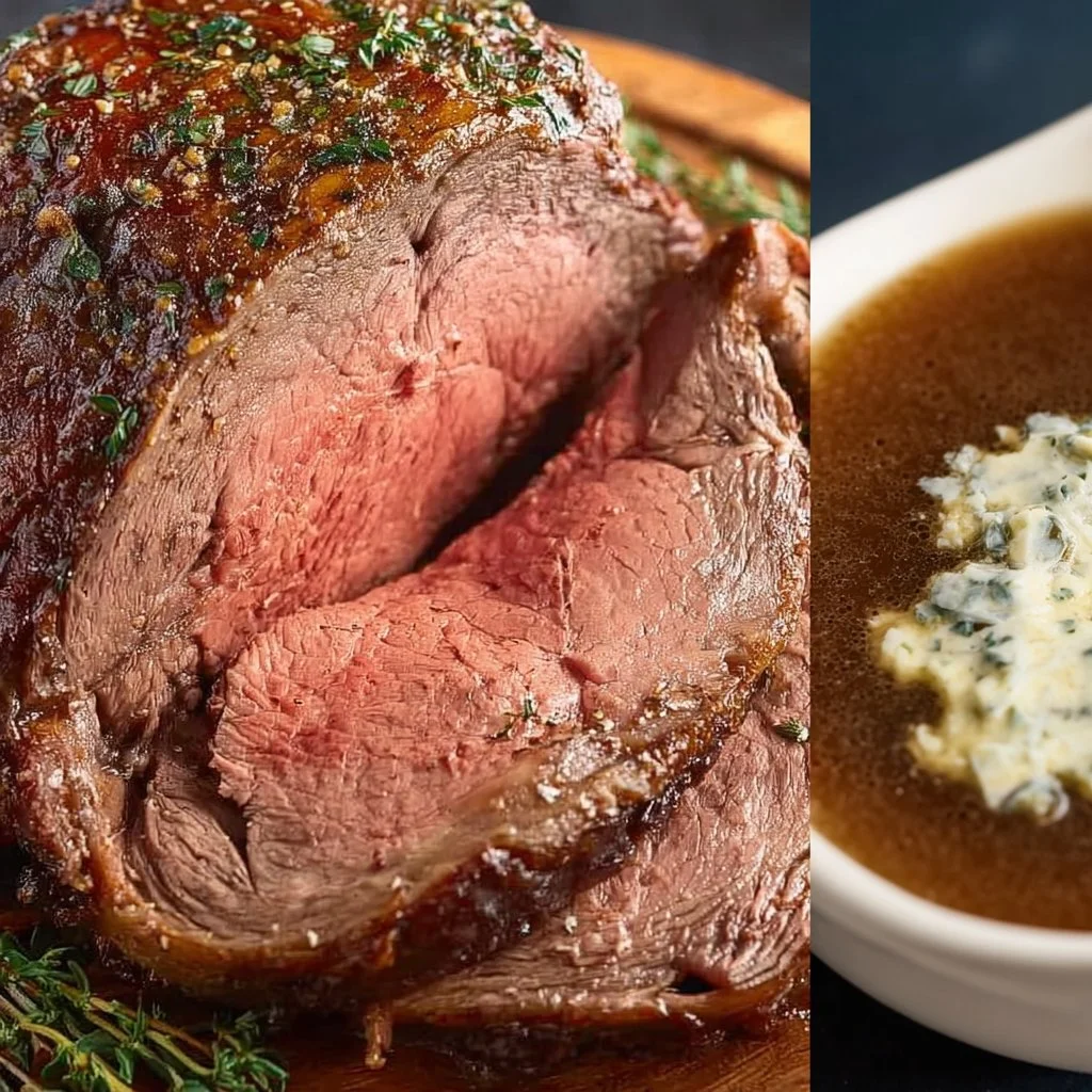 Sous Vide Prime Rib Roast with Au Jus and Herb Butter 2 Sous Vide Prime Rib Roast with Au Jus and Herb Butter