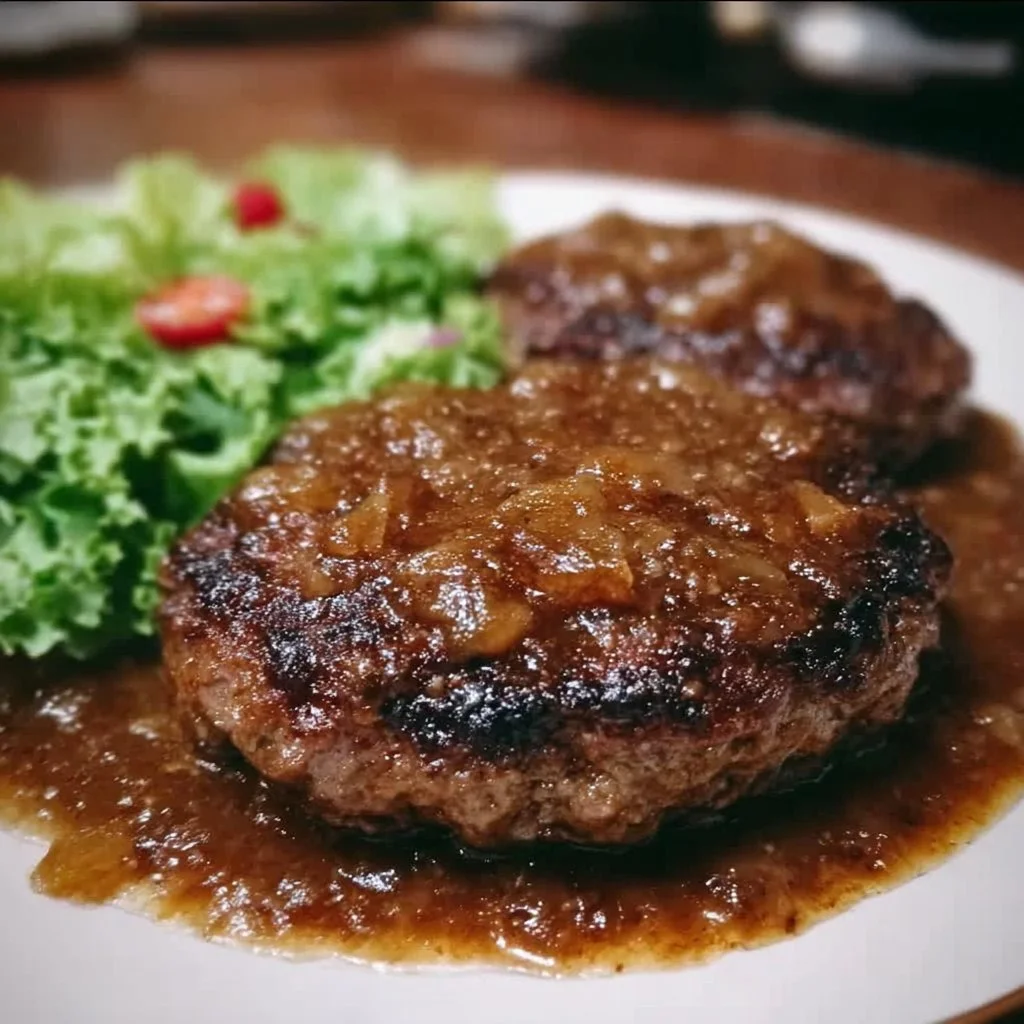 Southern-Style Hamburger Steak 3 Delicious Southern-Style Hamburger Steak topped with savory gravy and served with sides